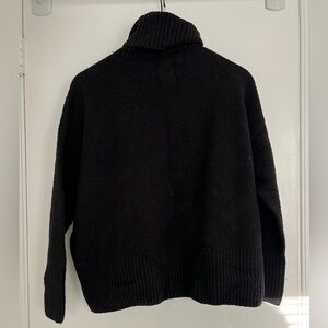 & Other Stories Black Oversized Turtleneck Sweater